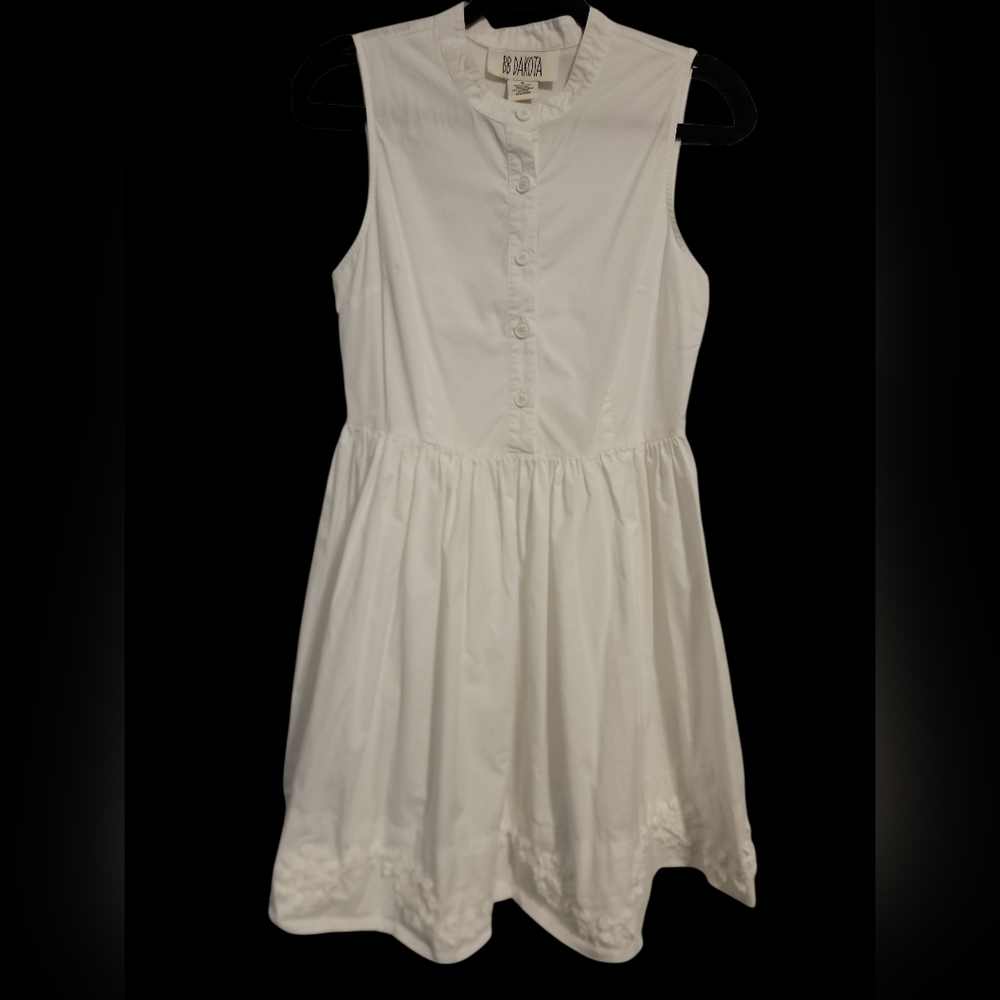 BB Dakota Crisp White Button-Up Dress